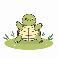 Cute Turtle for kids vector illustration