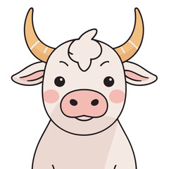 Cute Bull vector illustration for little ones' bedtime routines