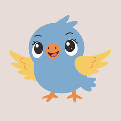 Cute Bird for children vector illustration