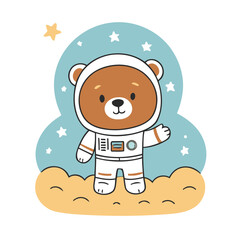 Vector illustration of a cute Bear for kids
