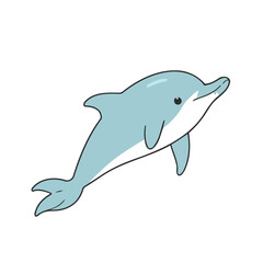 Obraz premium Cute Dolphin for kids vector illustration