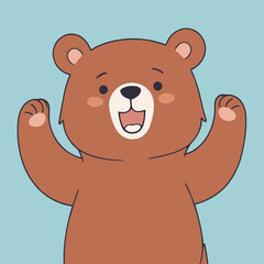 Cute Bear for children vector illustration