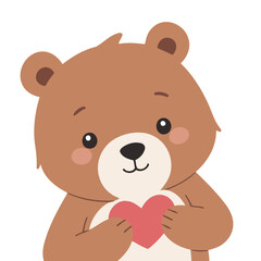 Cute Bear vector illustration for little ones' bedtime routines