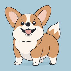 Vector illustration of a lovable Dog for children's picture books