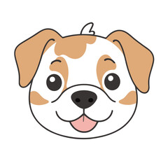 Cute vector illustration of a Dog for toddlers' playful adventures
