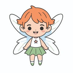 Cute Fairy for kids' storytelling vector illustration