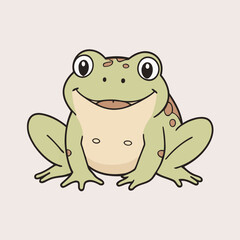 Cute vector illustration of a Toad for kids books