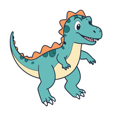 Cute Dino for children's books vector illustration