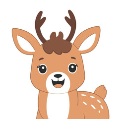 Cute Deer for toddlers books vector illustration