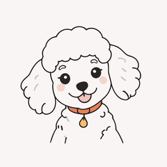 Cute Dog for children vector illustration