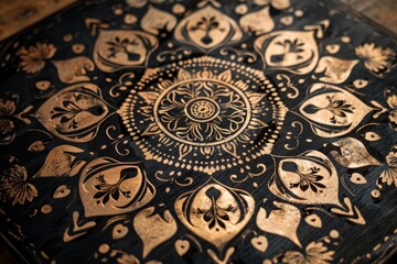 Boho Mandala Design Develop a bohochic background featuring an intricate mandala design Use earthy tones and incorporate detailed patterns with a handdrawn feel The overall look sh