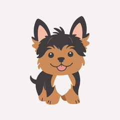 Cute Dog for preschoolers' storybook vector illustration