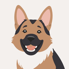 Cute Dog for early readers' adventure books vector illustration