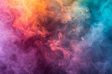 Obraz premium Colorful smoke background. Abstract colorful fumes.