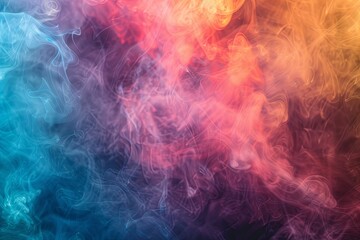 Obraz premium Colorful smoke background. Abstract colorful fumes.