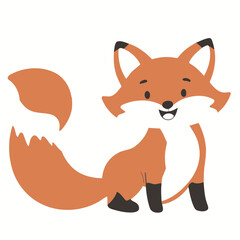 Vector illustration of an enchanting Fox for kids' storytelling