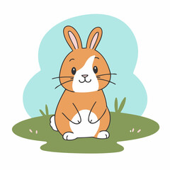 Cute Rabbit for children vector illustration