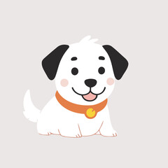 Vector illustration of a cute Dog for children