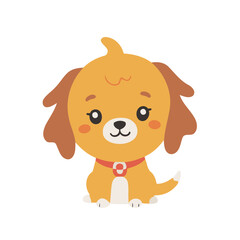 Vector illustration of a cute Dog for children story book