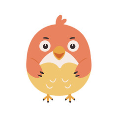 Vector illustration of a friendly Bird for little ones' joyful exploration