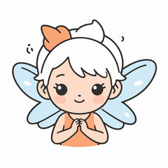 Cute Fairy for children story book vector illustration