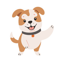 Cute Dog for children story book vector illustration