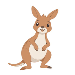 Cute Kangaroo vector illustration for children