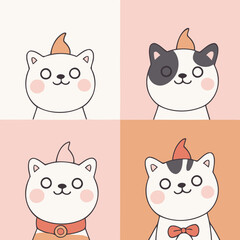 Cute Dog for preschoolers' storybook vector illustration