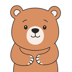 Vector illustration of a cute Bear for children