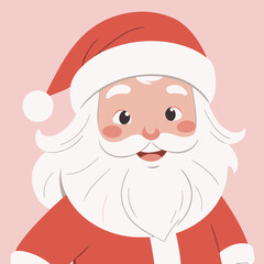 Vector illustration of a cute MrsSanta for kids books