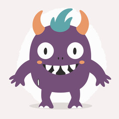Fototapeta premium Cute Monster for children's bedtime stories vector illustration