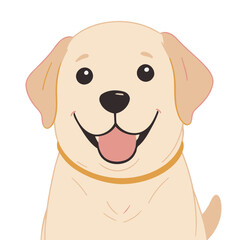 Vector illustration of a cute Dog for toddlers