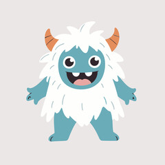 Vector illustration of a cute Monster for kids story book