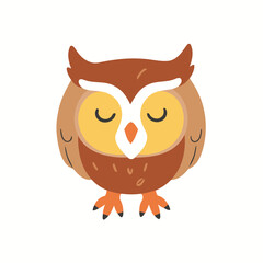 Cute Owl for early readers' adventure books vector illustration