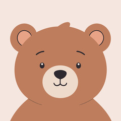 Cute Bear vector illustration for children