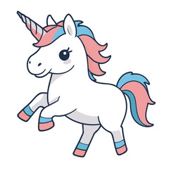 Vector illustration of a cute Unicorn for children