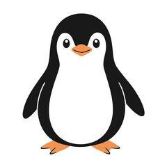 Vector illustration of a delightful Penguin for early readers' enjoyment