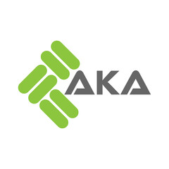 AKA letter logo vector design, AKA simple and modern logo. AKA luxurious alphabet design
