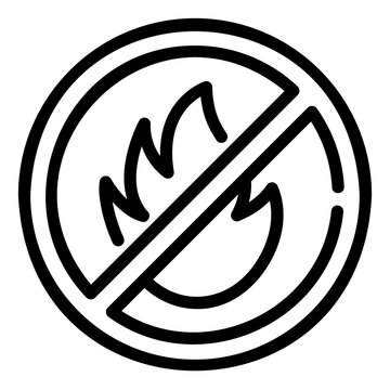 recommend clip art: no fire outline icon
