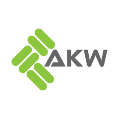 AKW letter logo vector design, AKW simple and modern logo. AKW luxurious alphabet design
