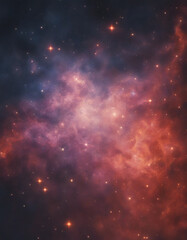 Obraz premium Nebula in deep space with stars 