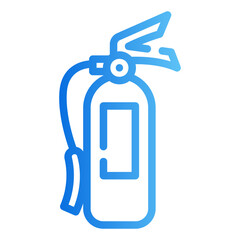 fire extinguisher gradient icon