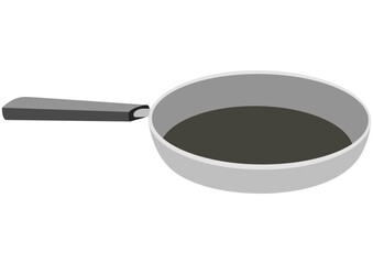 Frying pan icon isolated on white.cdr