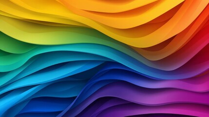 Happy Pride Month with rainbow lines