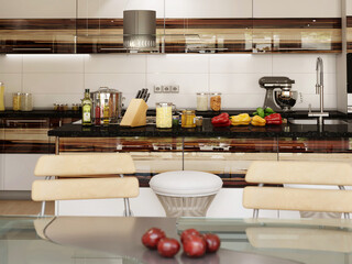 New modern kitchen interior