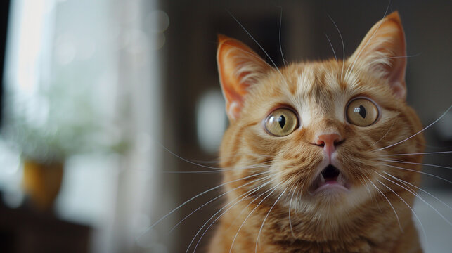 a cat making a weird face.