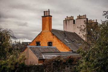 Edinburgh Home with Slate Roof and Chimneys
