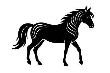 horse vector silhouette illustration