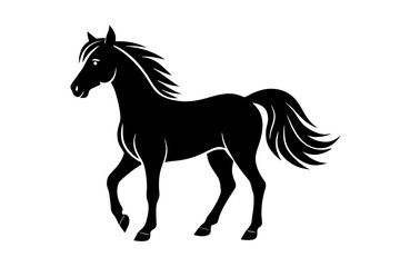 horse vector silhouette illustration