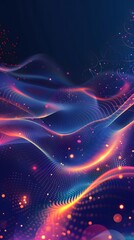 Fototapeta premium Vibrant abstract Art Wallpaper - Abstract Swirls and Flames